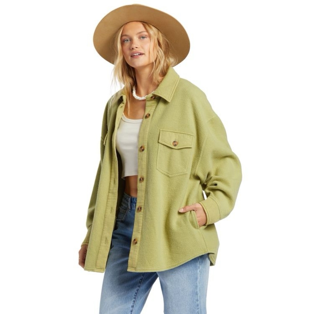 NEW! Billabong Anytime Oversized Button Up  Shacket